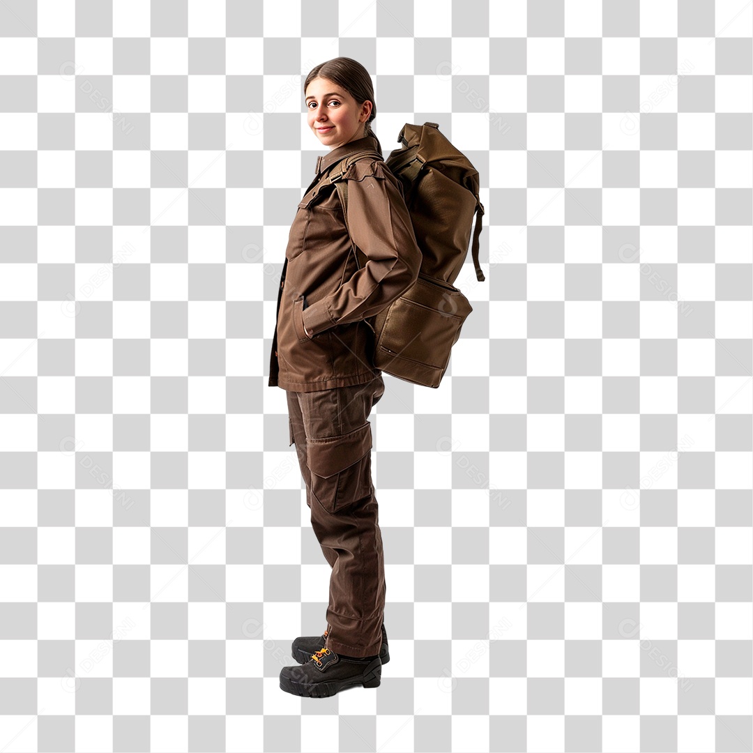 Entregadora PNG Transparente