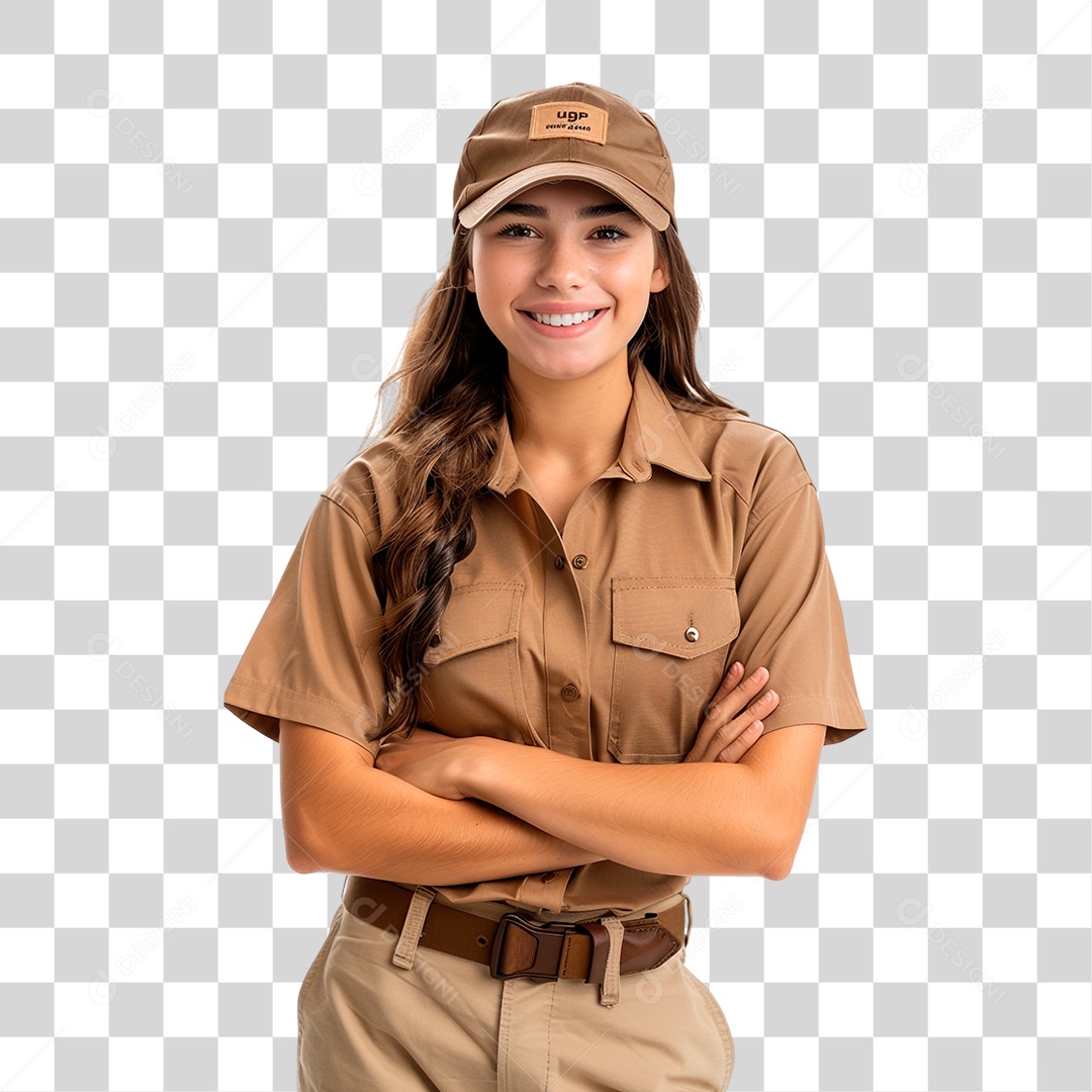 Entregadora PNG Transparente