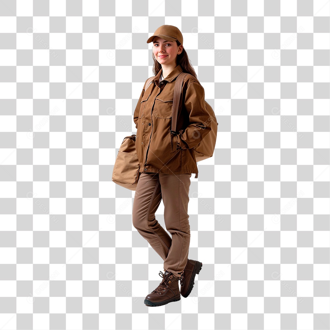 Entregadora PNG Transparente