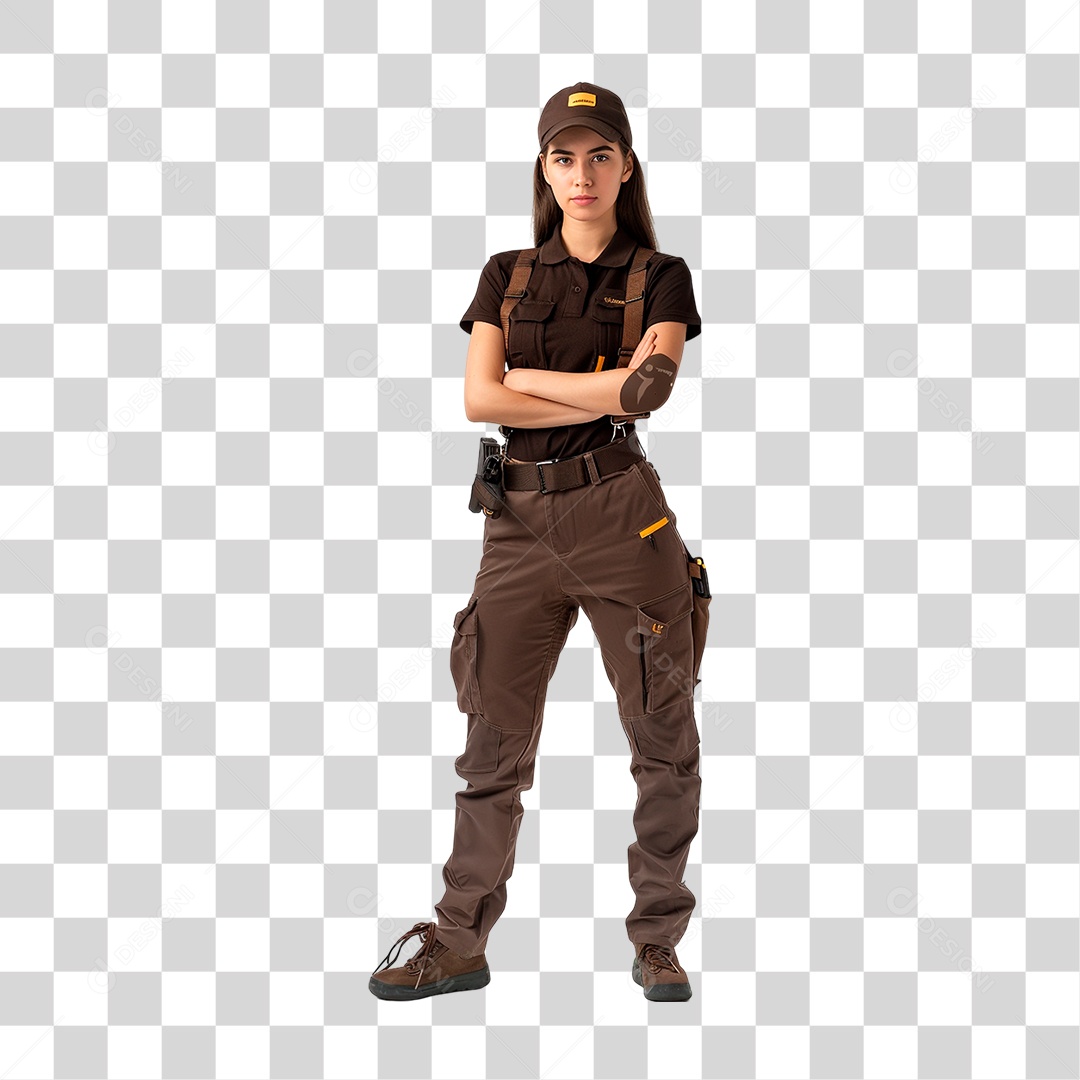 Entregadora PNG Transparente