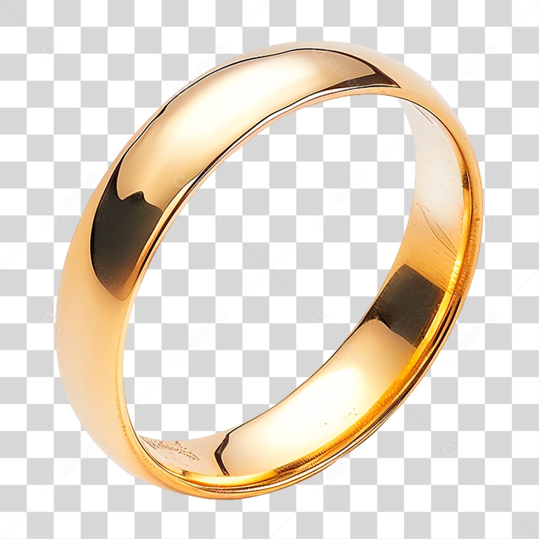 Aliança de Ouro PNG Transparente
