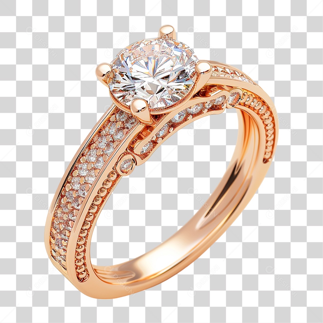 Aliança de Ouro PNG Transparente