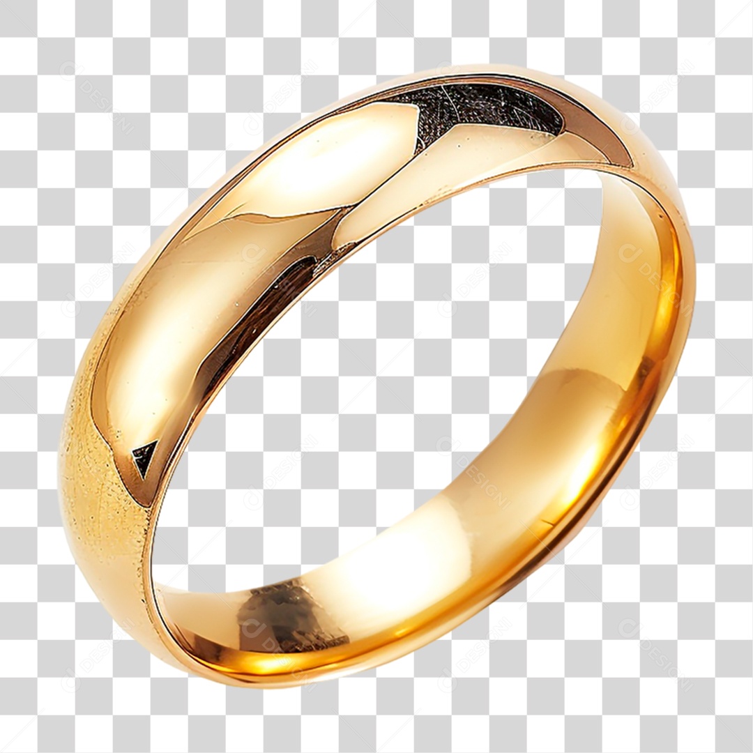 Aliança de Ouro PNG Transparente