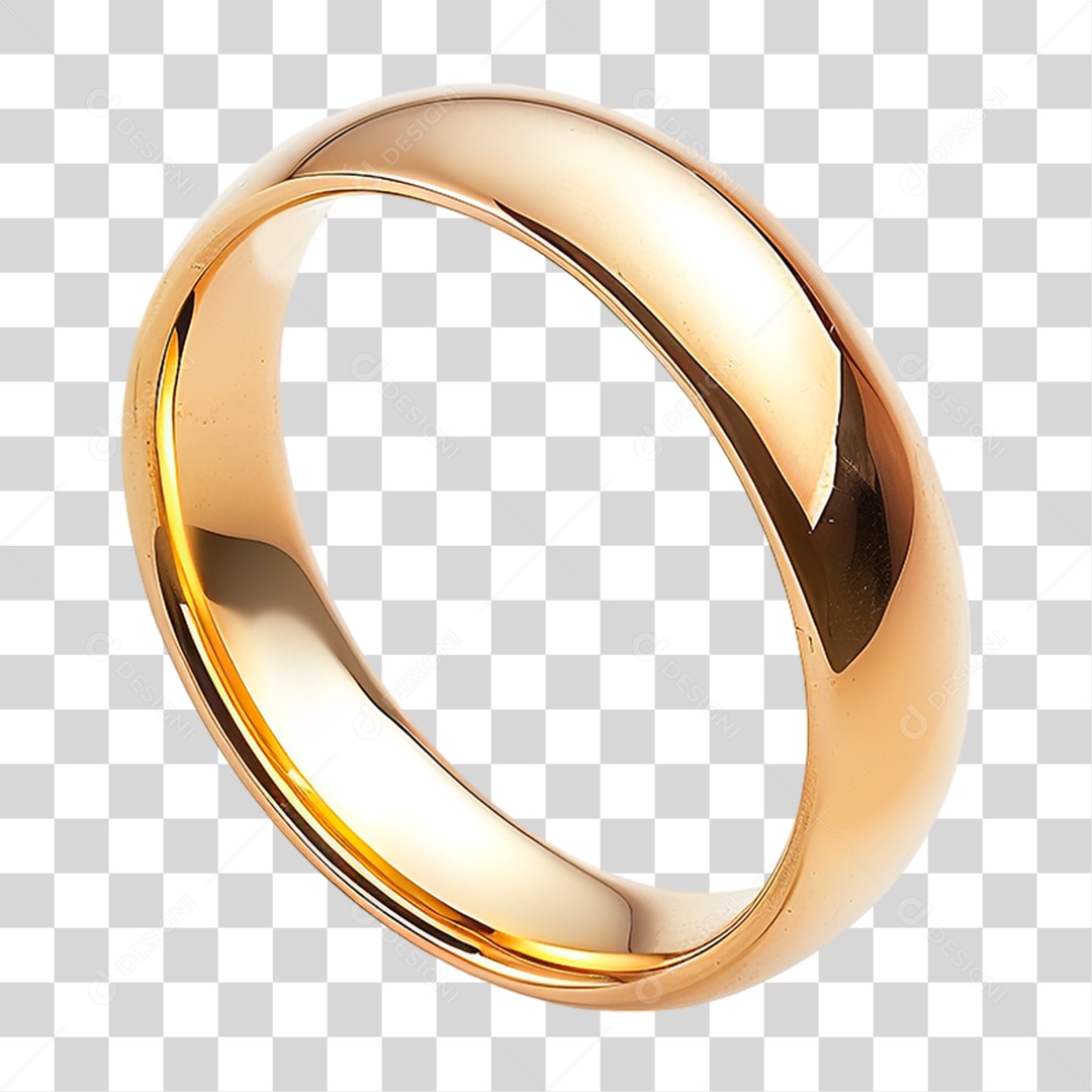 Aliança de Ouro PNG Transparente