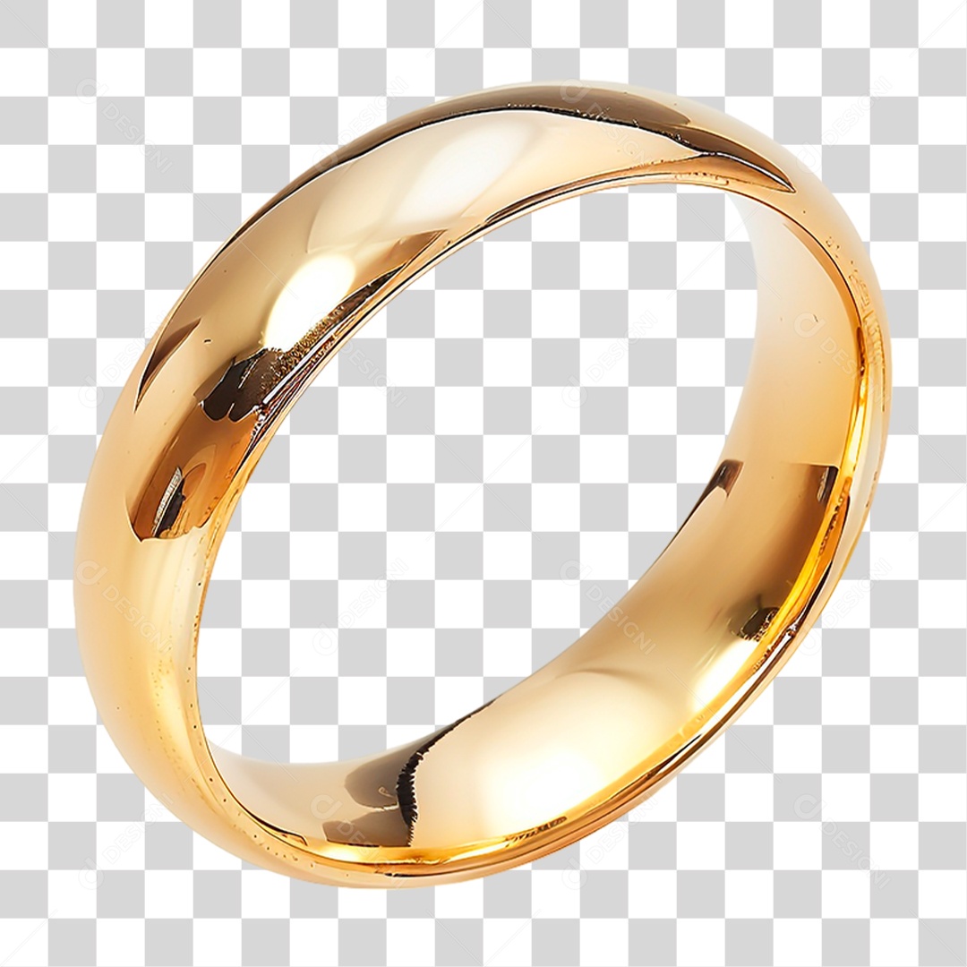 Aliança de Ouro PNG Transparente