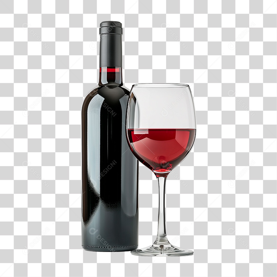 Garrafa de Vinho PNG Transparente