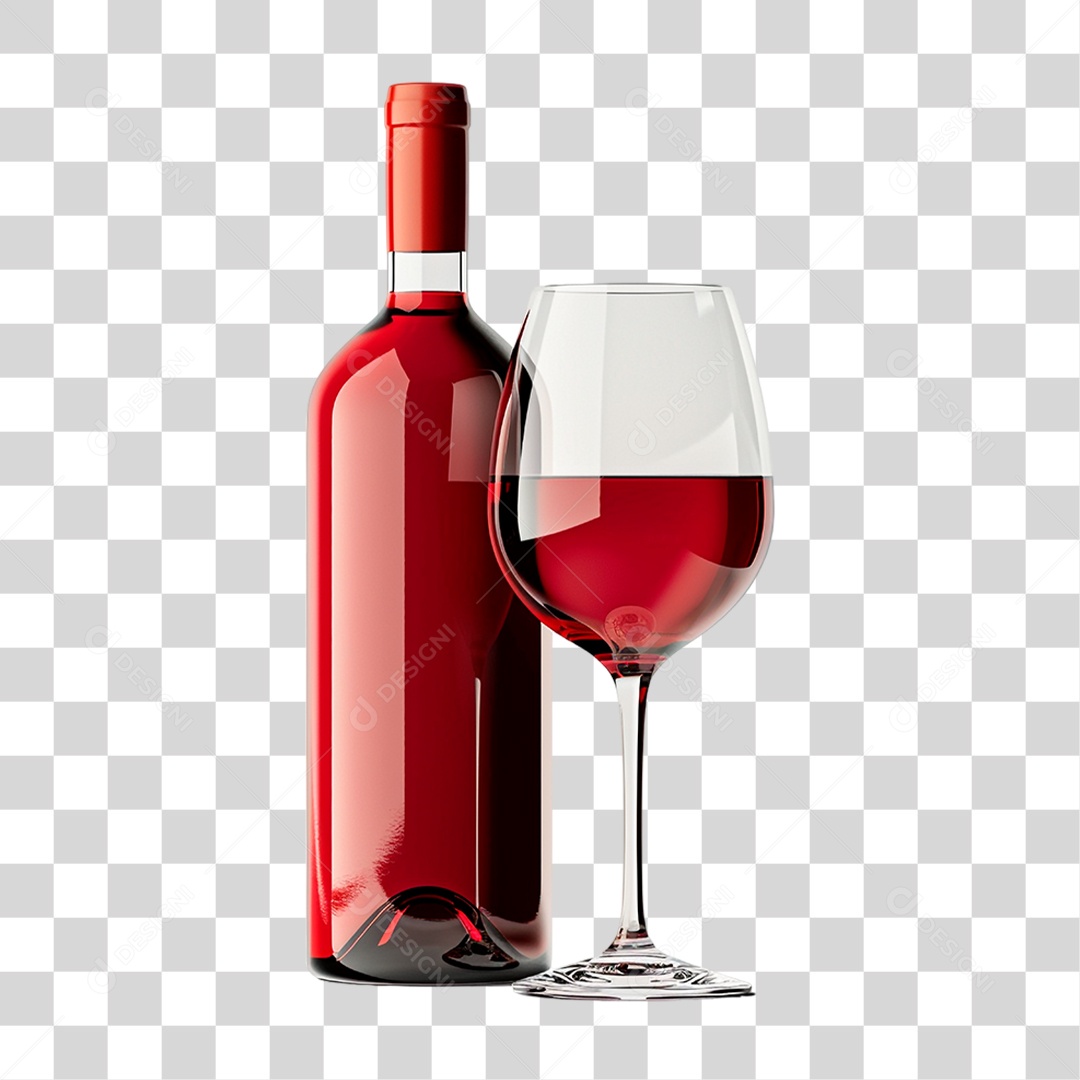 Garrafa de Vinho PNG Transparente