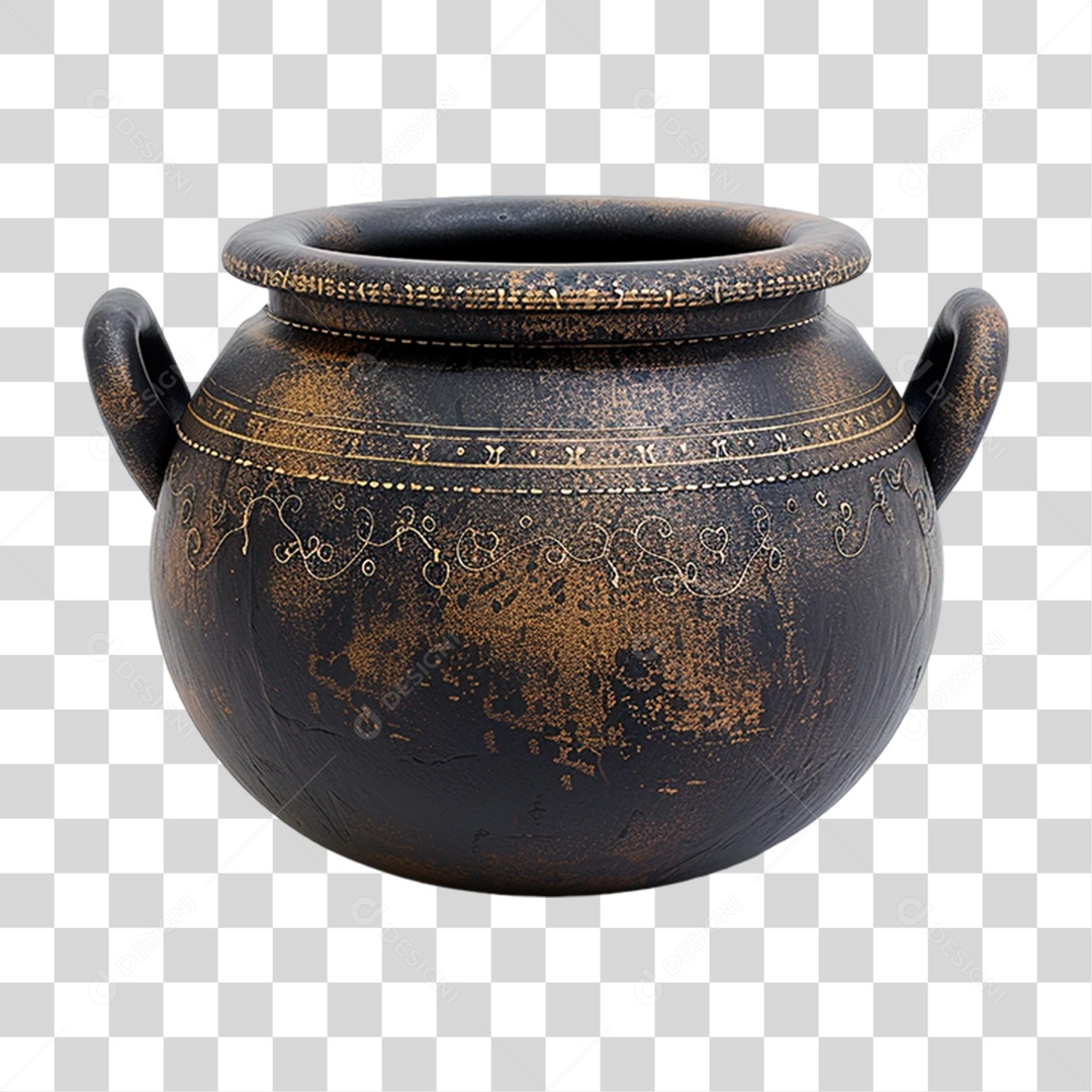 Caldeirão de Ferro PNG Transparente