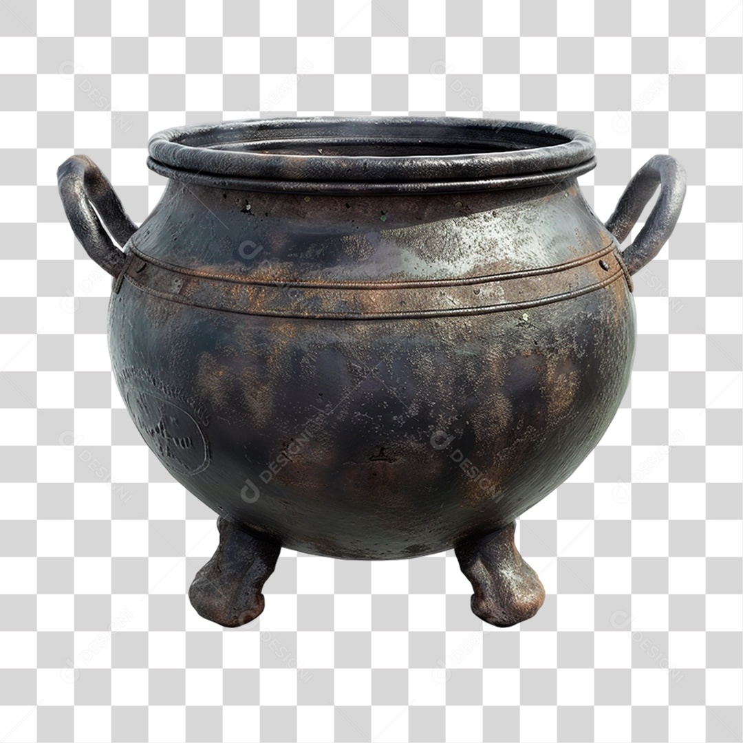Caldeirão de Ferro PNG Transparente