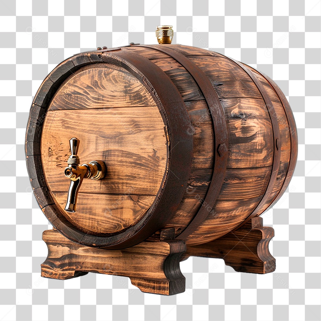 Barril de Chopp PNG Transparente