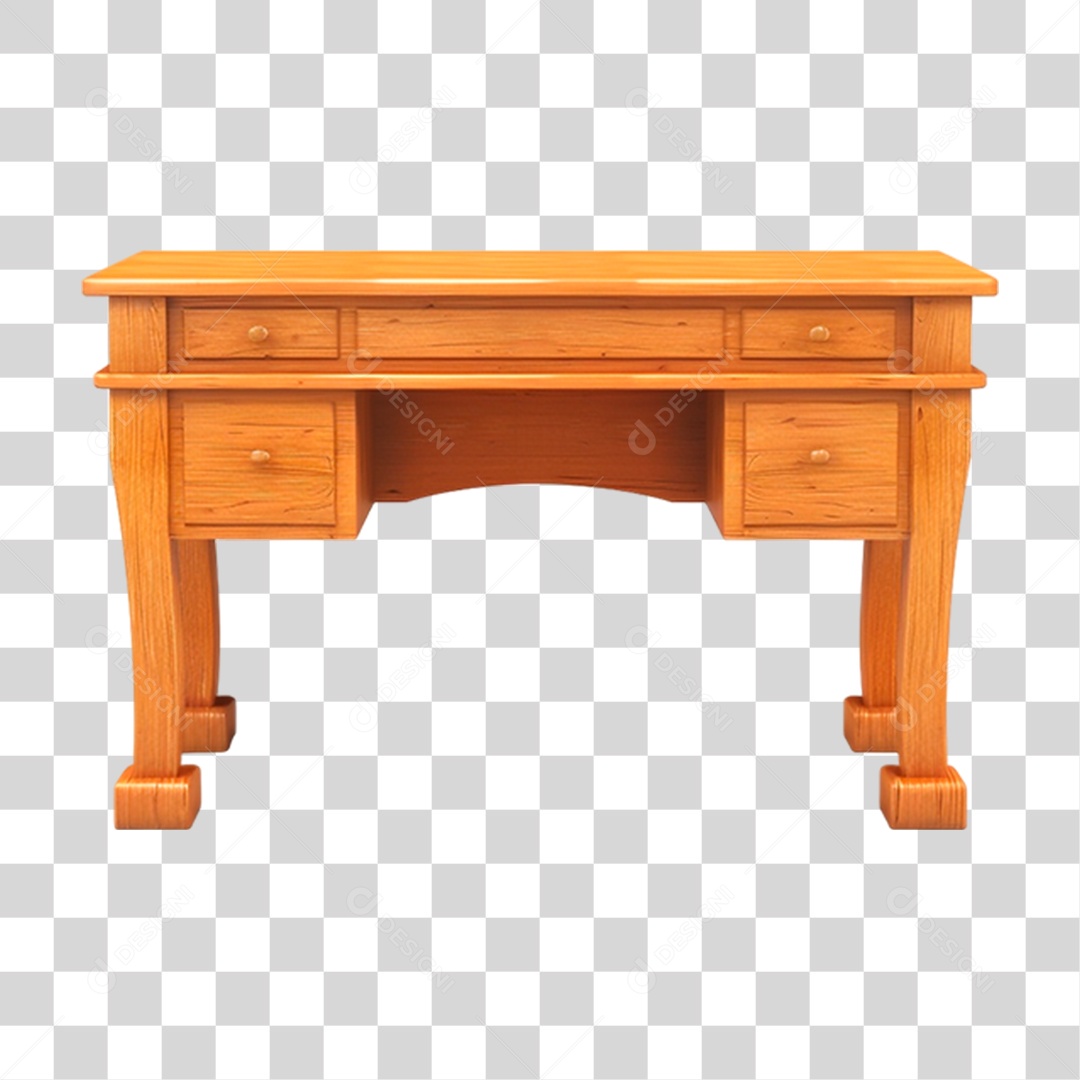 Mesa de Madeira PNG Transparente