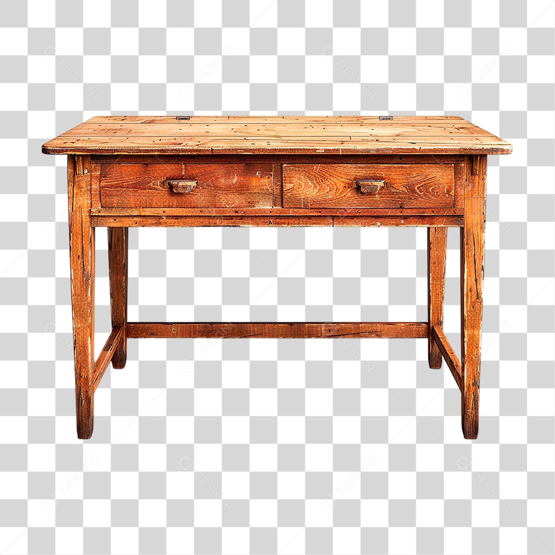 Mesa de Madeira PNG Transparente