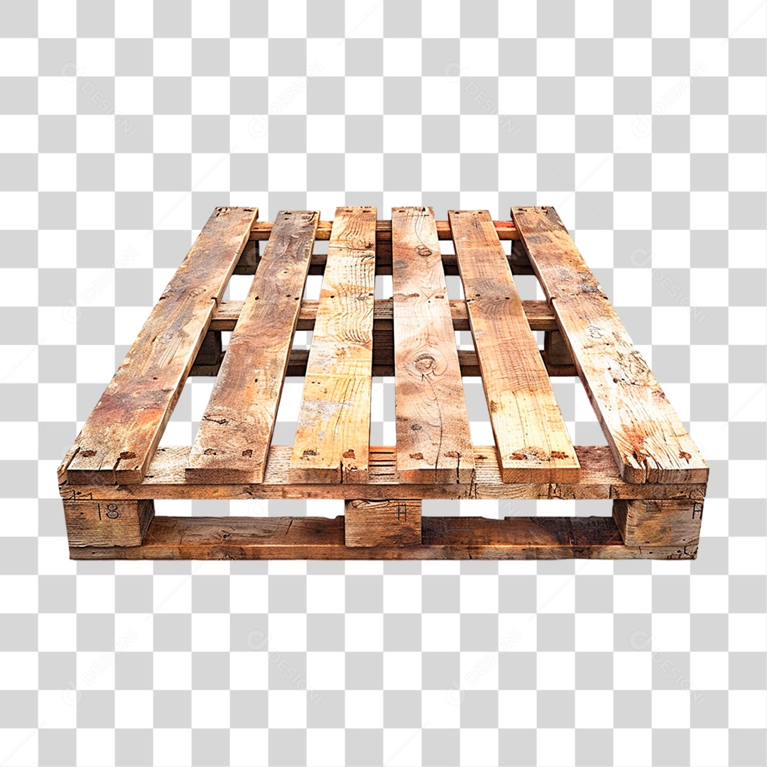 Palhete de Madeira PNG Transparente