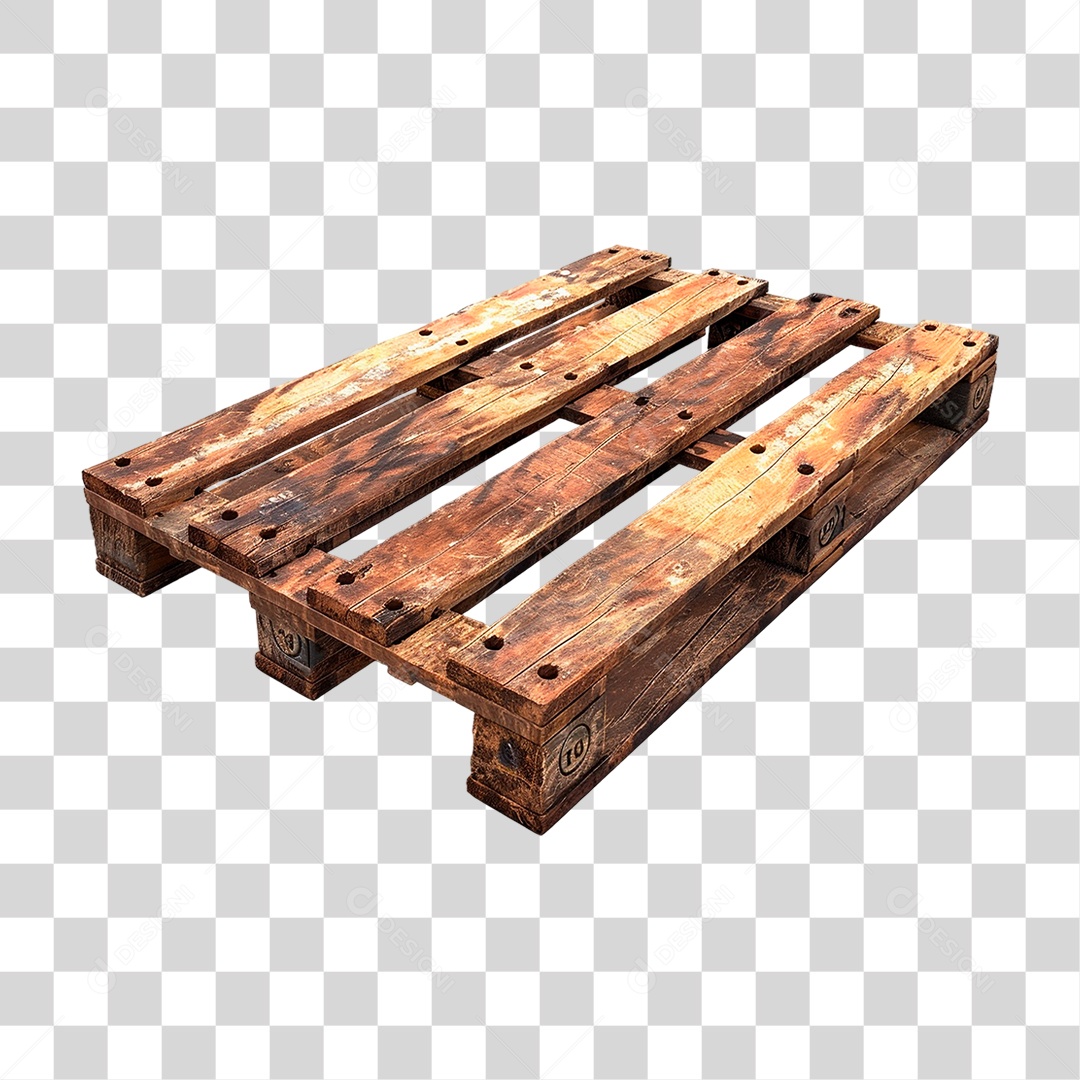 Palhete de Madeira PNG Transparente