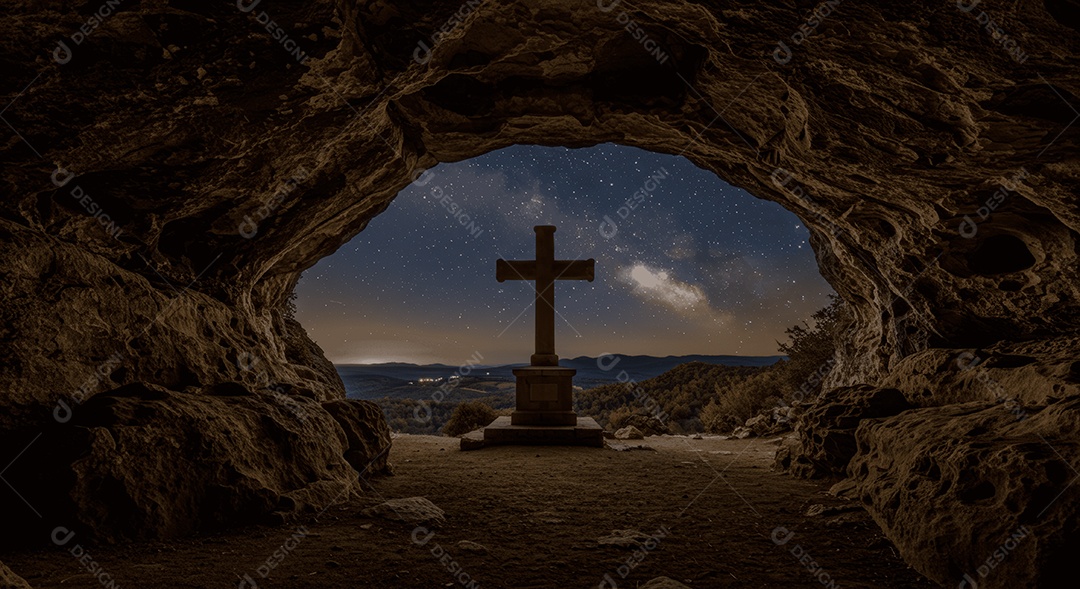 Páscoa religiosa ressurreição de cristo cruz