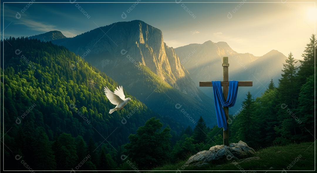 Páscoa simbolizando ressurreição de cristo