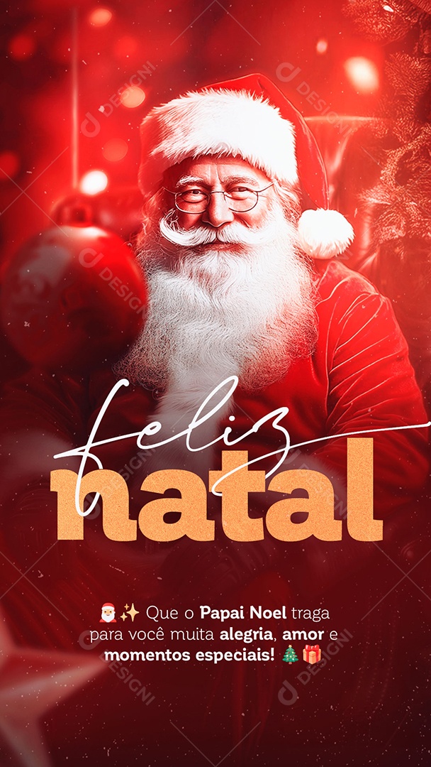 Story Feliz Natal 25 de Dezembro Momentos Especiais Social Media PSD Editável