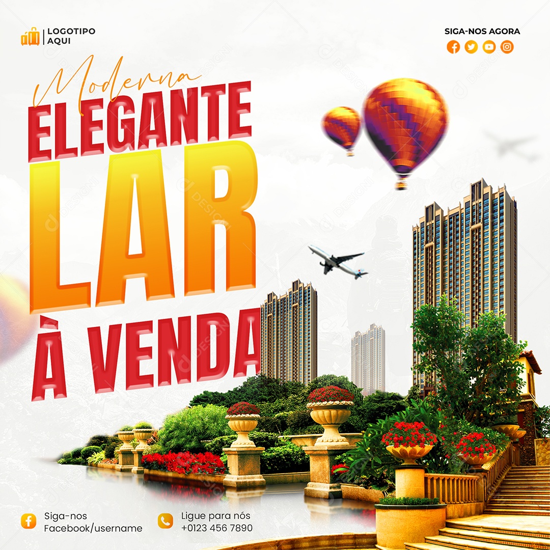 Story Elegante Lar Á Venda Social Media PSD Editável