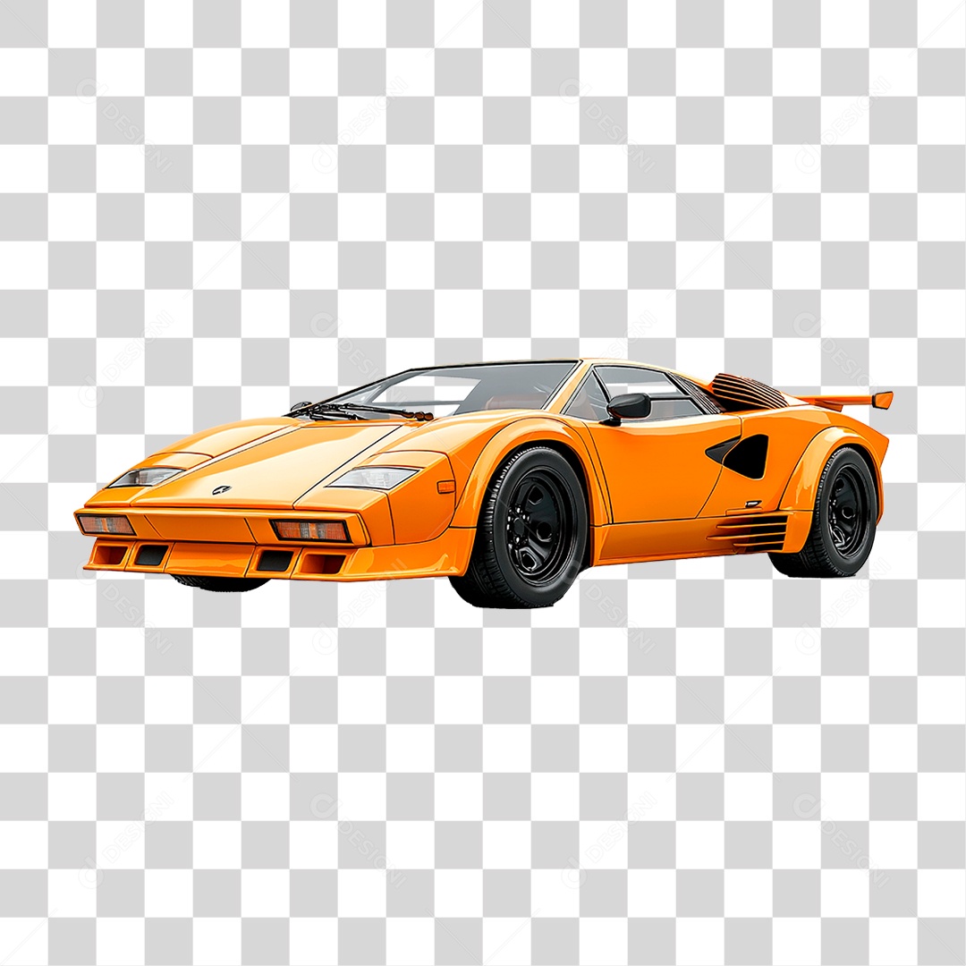 Carro Amarelo PNG Transparente
