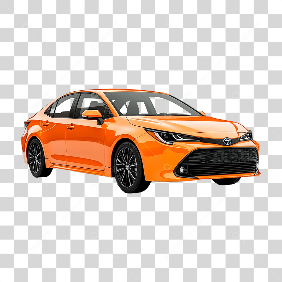 Carro Amarelo PNG Transparente