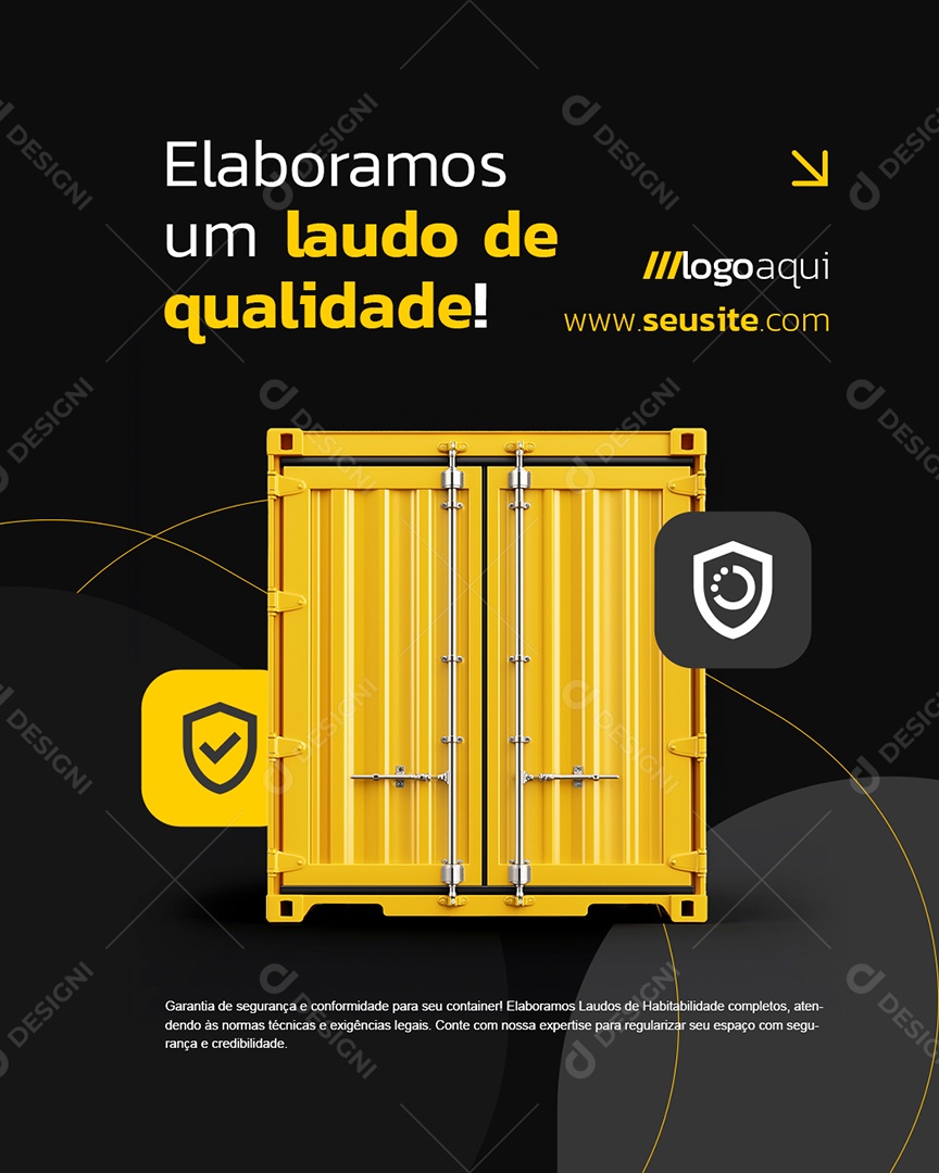 Elaboramos um Laudo de Qualidade Social Media PSD Editável