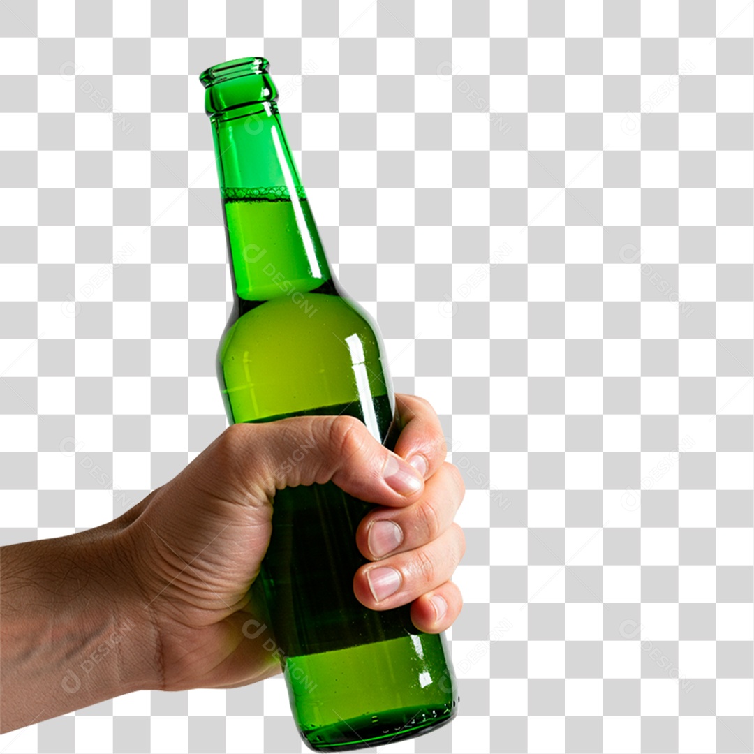 Mão Segurando Cerveja PNG Transparente