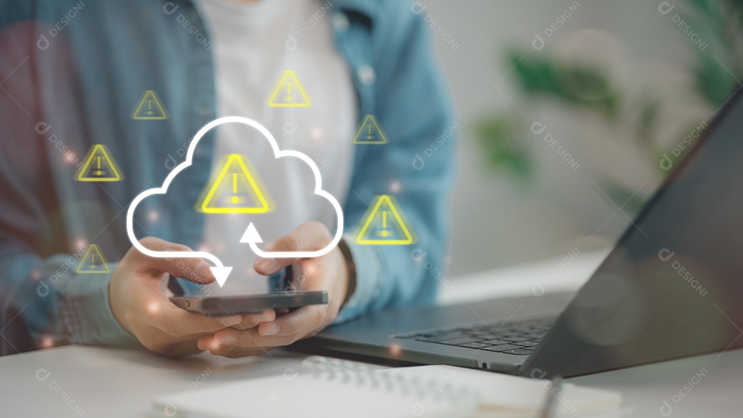 Notificação de alerta de dados na nuvem em dispositivos portáteis