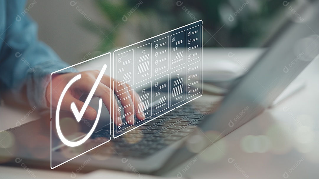Lista de verificação de empresários gerenciamento e acesso a informações em padrões
