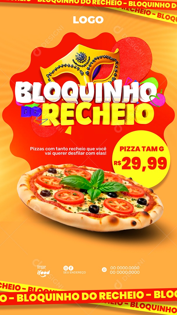 Story Bloquinho do Recheio Social Media PSD Editável