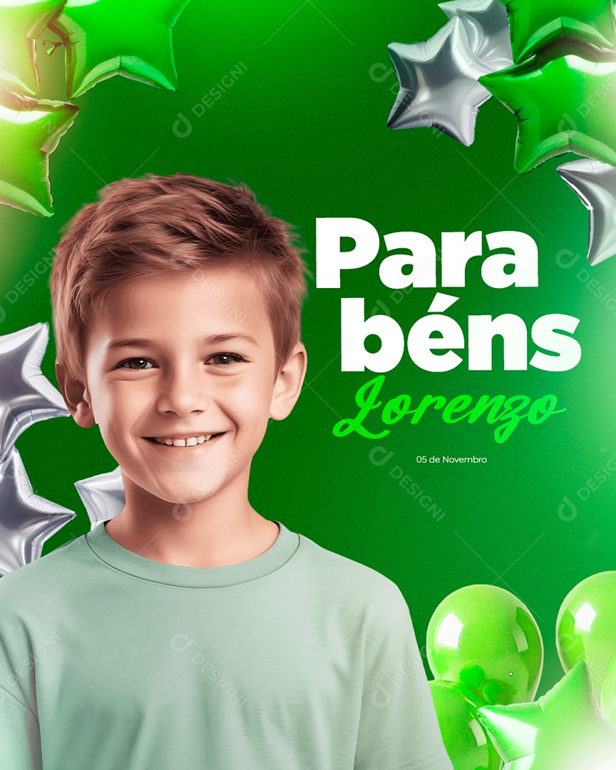 Parabéns LozenzoSocial Media PSD Editável