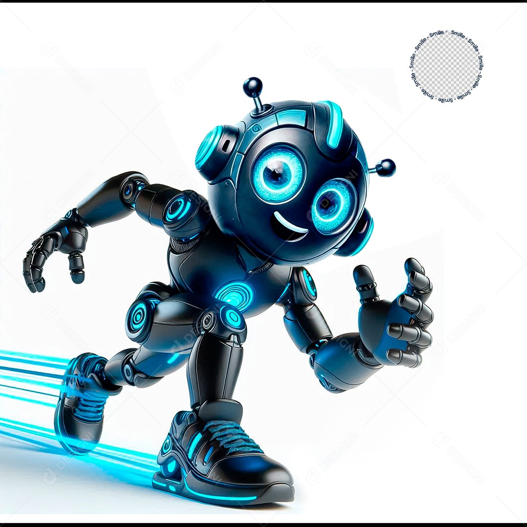 Robô Personagem 3D Para Composição PSD