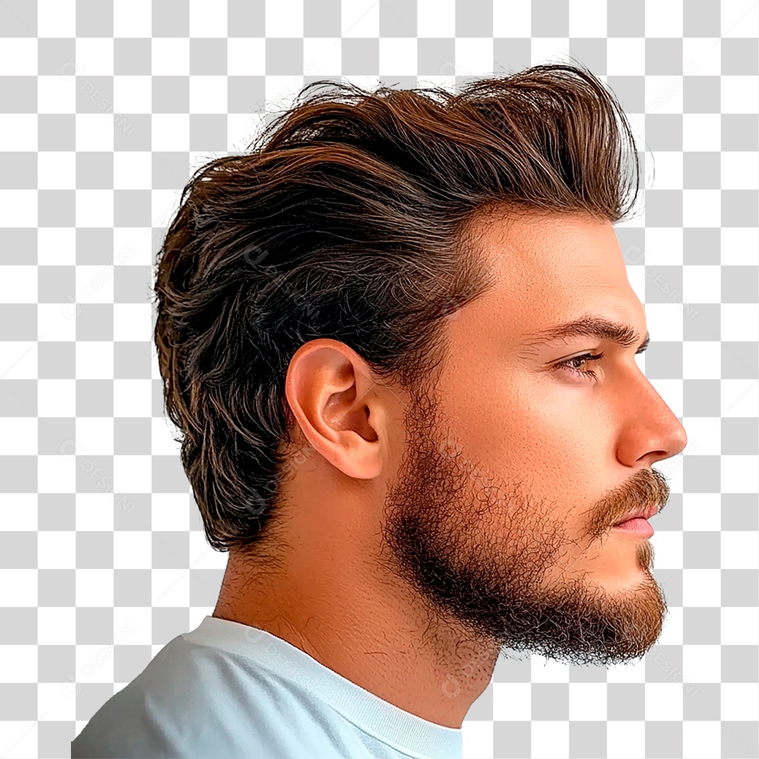 Homem de Barba PNG Transparente