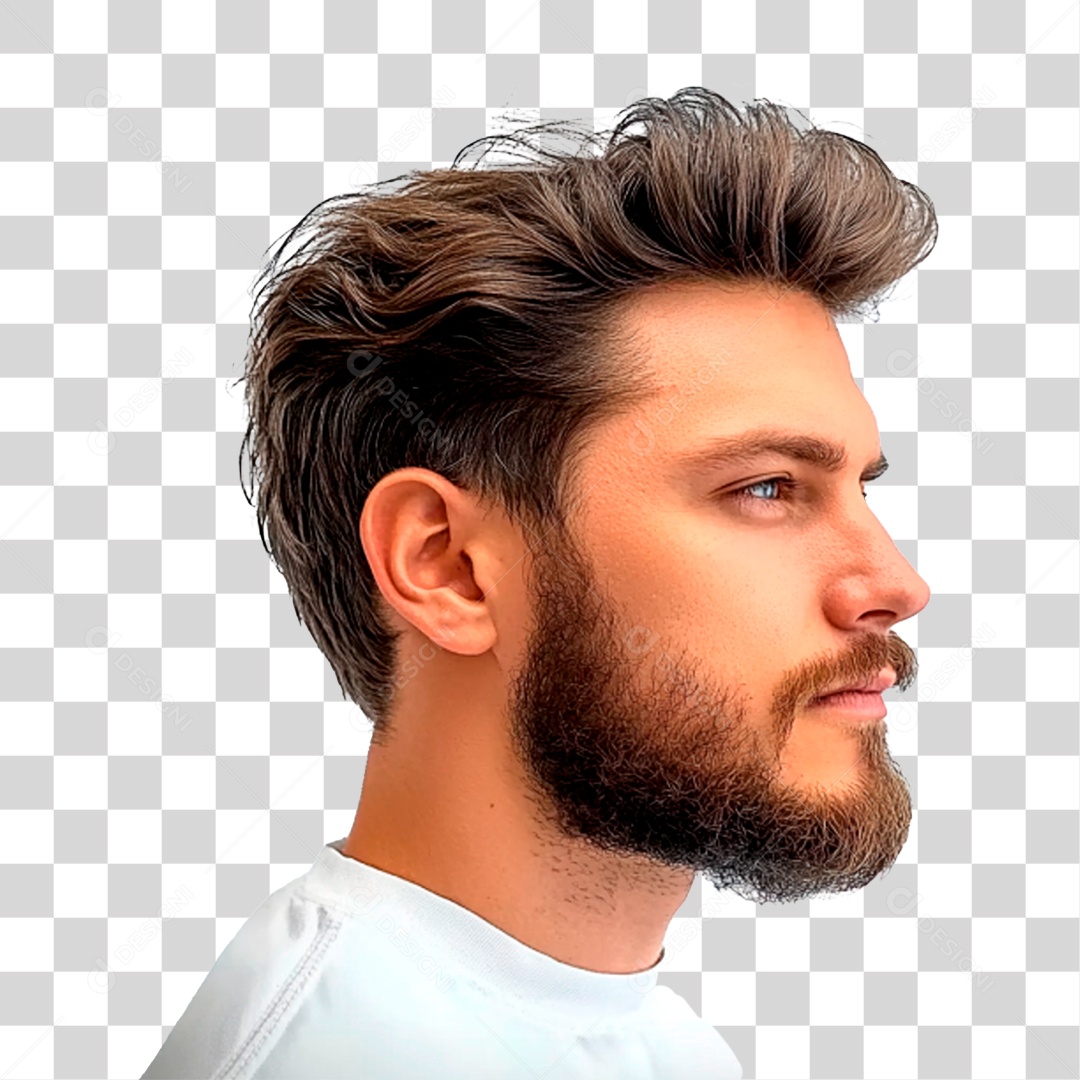 Homem de Barba PNG Transparente