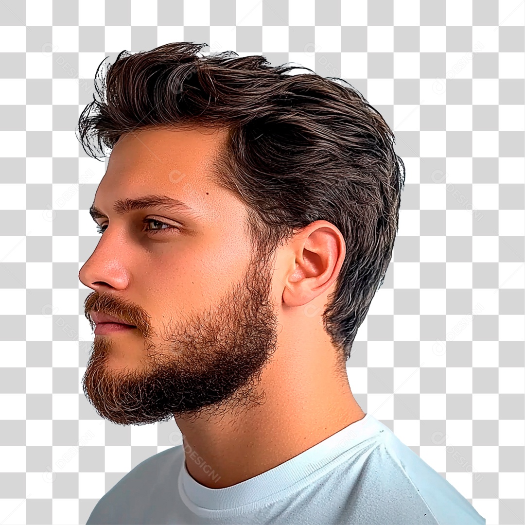 Homem de Barba PNG Transparente