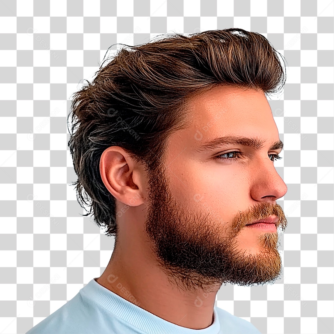 Homem de Barba PNG Transparente