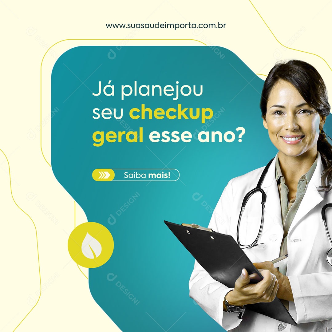 Convênio Médico Chekcup Geral Social Media PSD Editável
