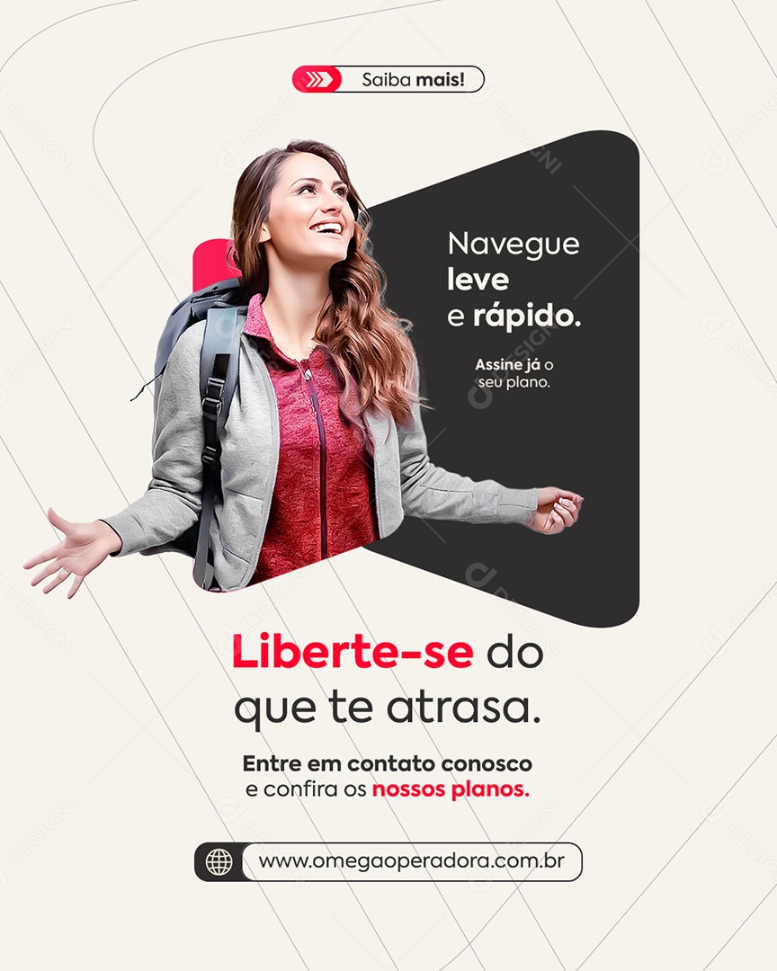 Operadora de Celular Entre em Contato Conosco Social Media PSD Editável