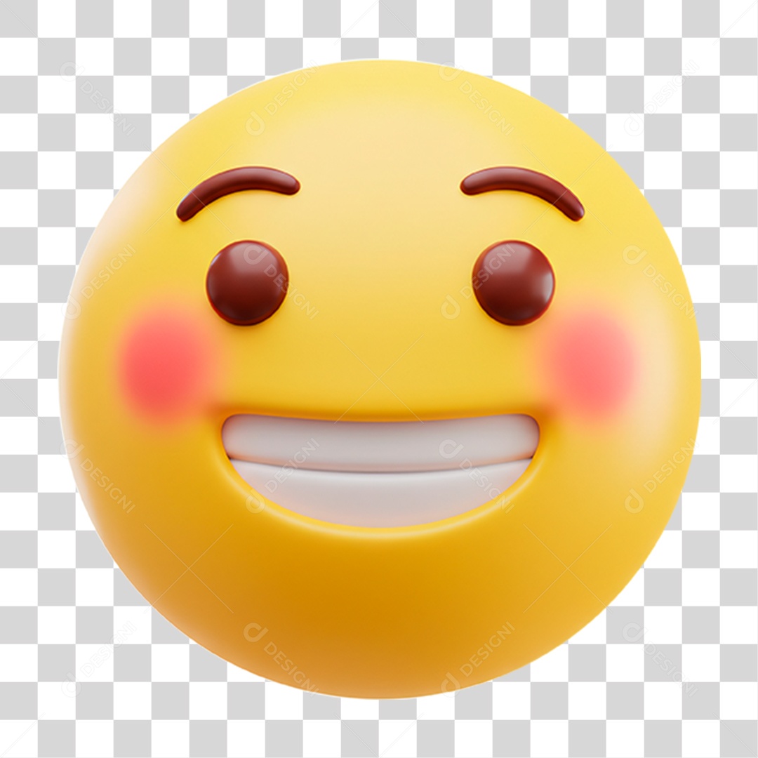 Emoji Sorrindo PNG Transparente