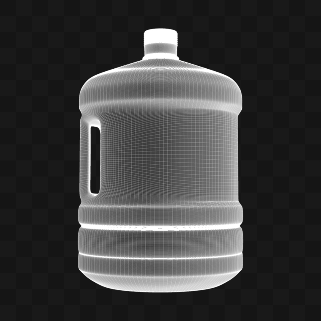 Garrafa 5L com Alça - Modelo 3D