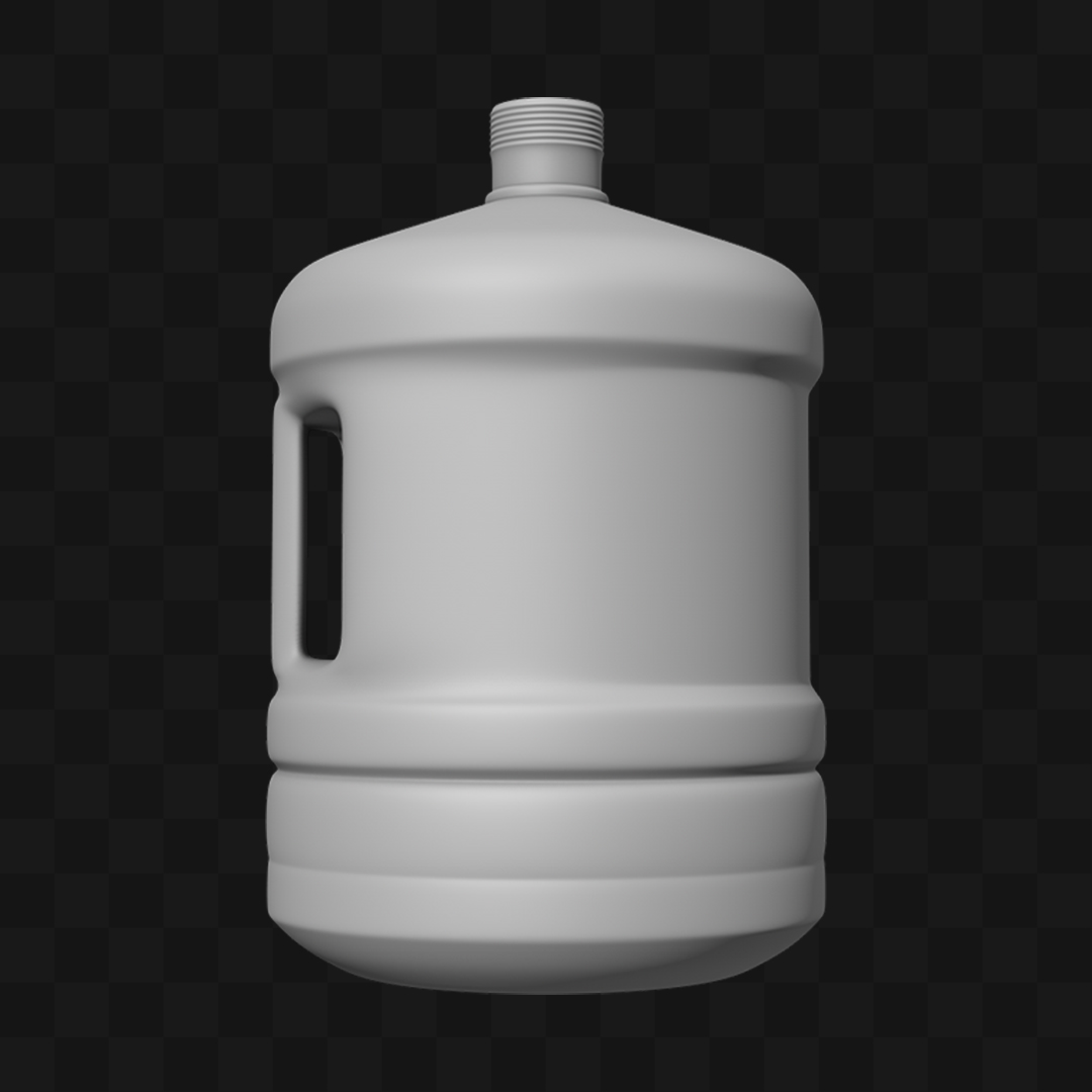 Garrafa 5L com Alça - Modelo 3D