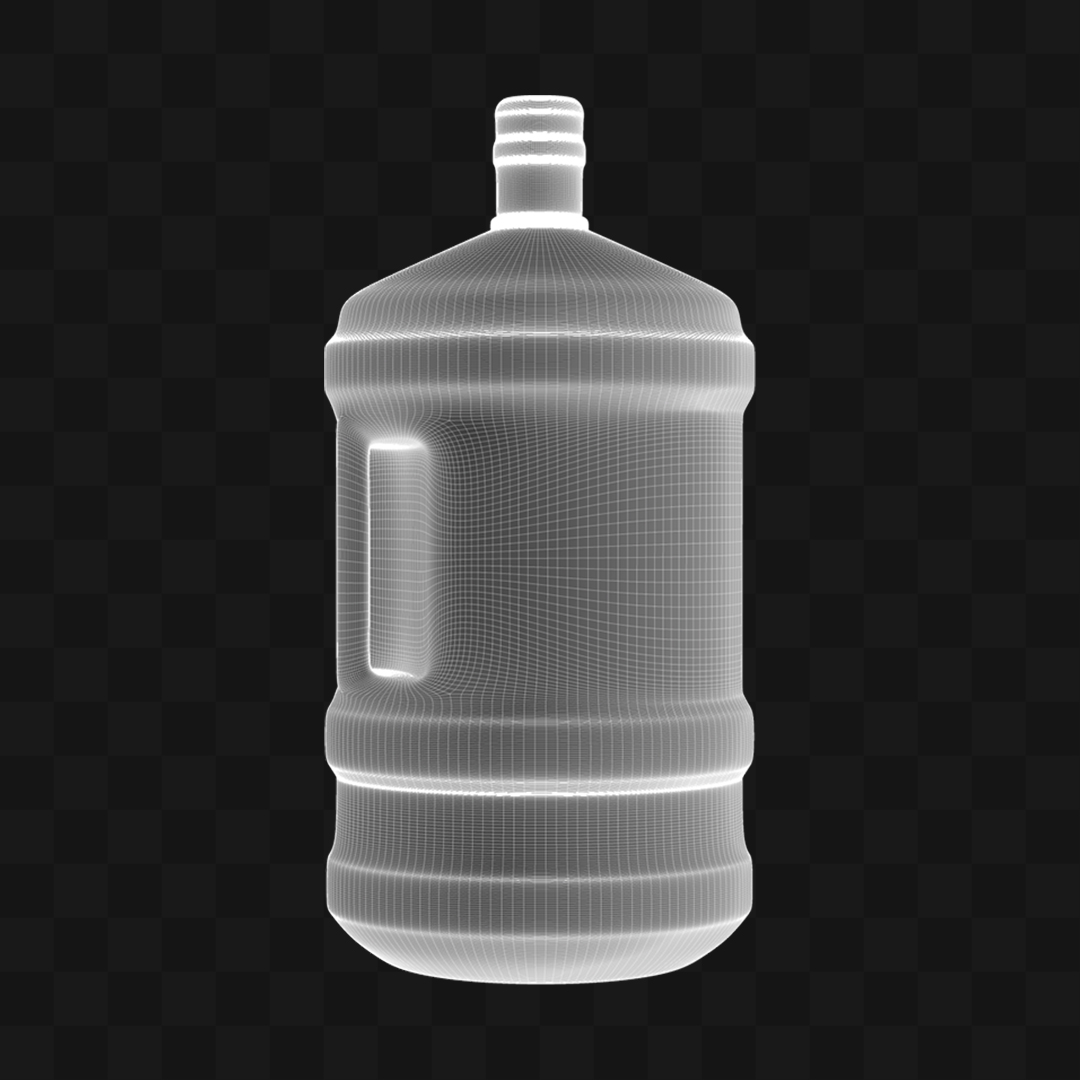 Garrafa 20L com Alça - Modelo 3D
