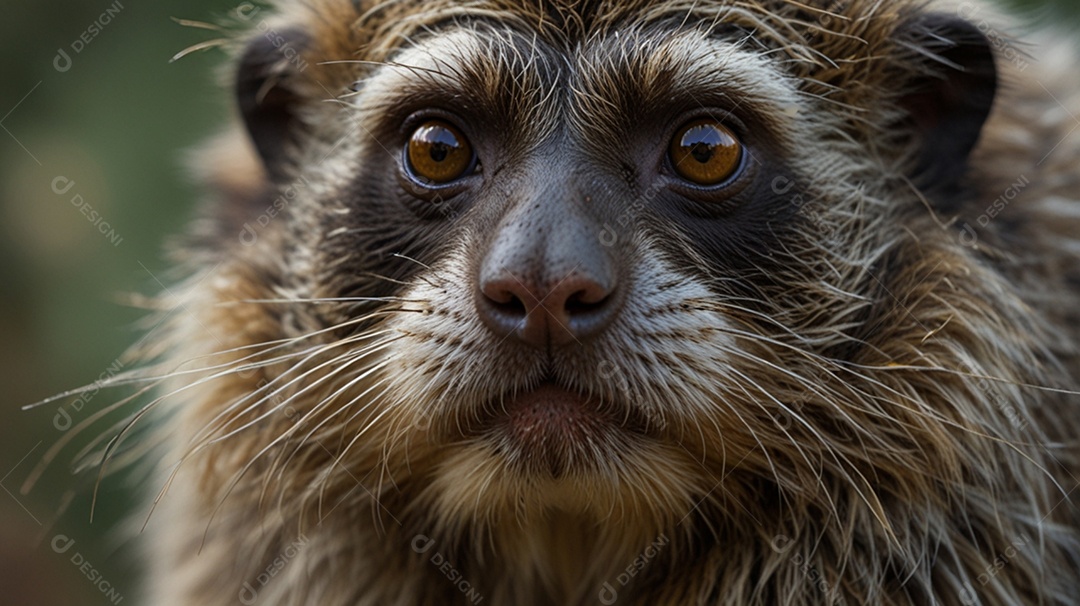 Macaco em meio a uma floresta