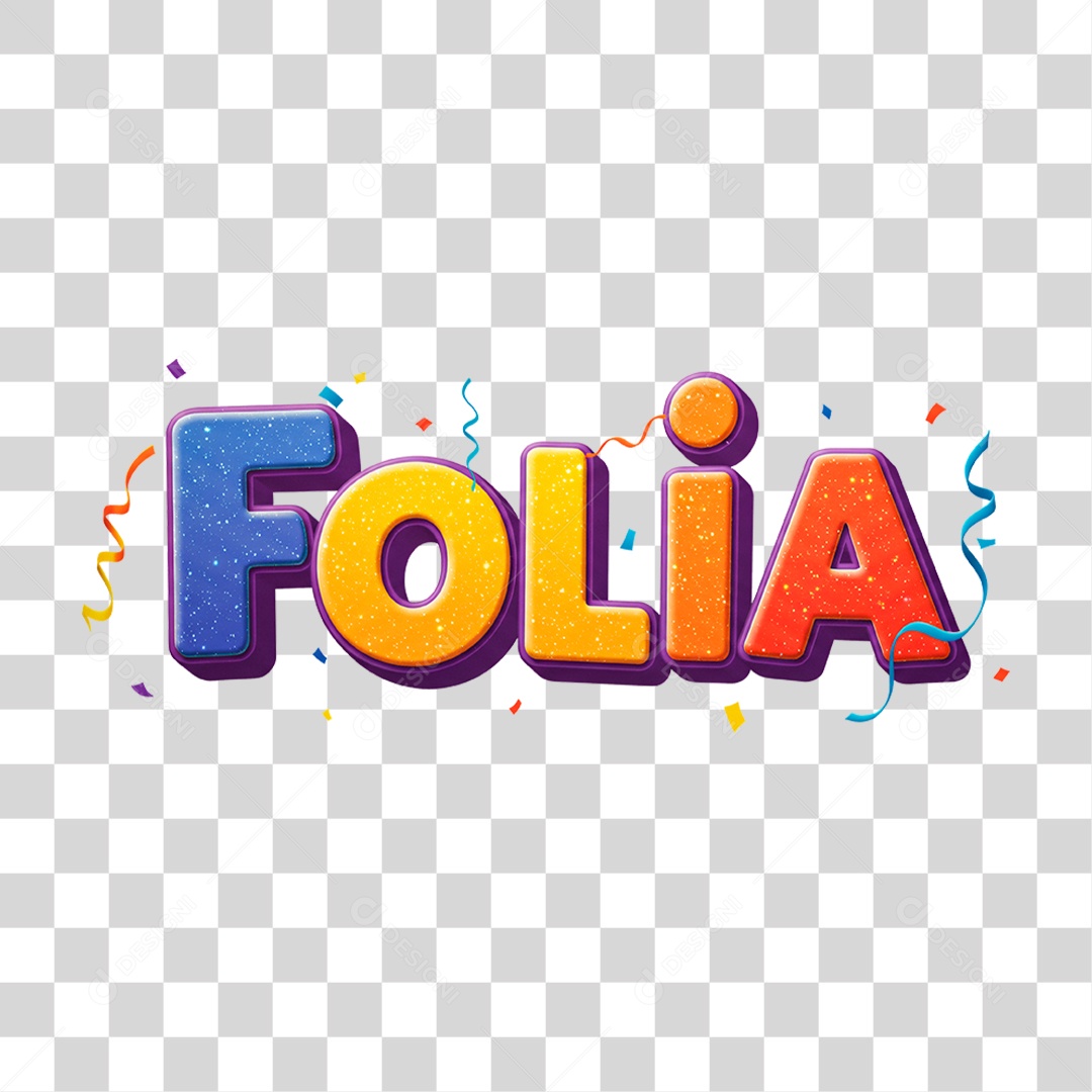 Selo 3D Folia Para Composição PNG Transparente