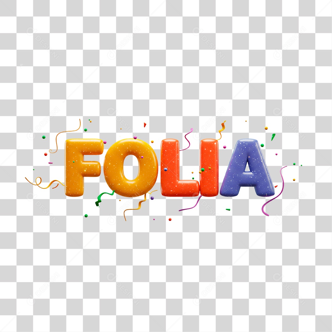 Selo 3D Folia Para Composição PNG Transparente