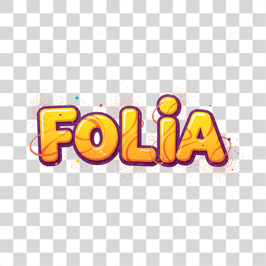 Selo 3D Folia Para Composição PNG Transparente