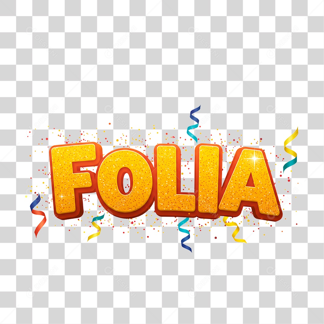 Selo 3D Folia Para Composição PNG Transparente
