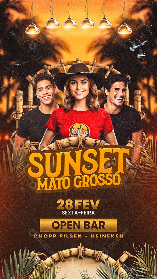 Story Flyer Sunset Mato Grosso Social Media PSD Editável