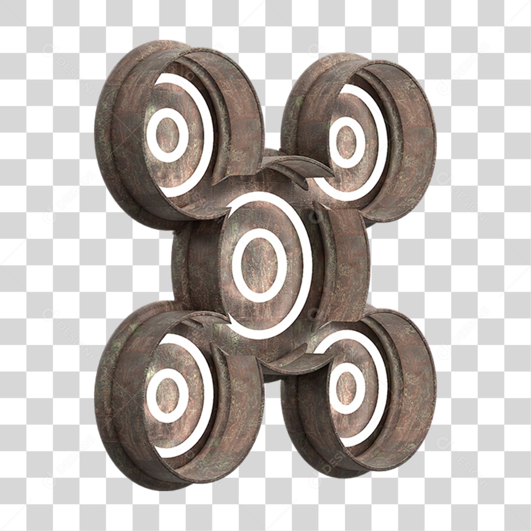 Kit Painel de Metal PNG Transparente