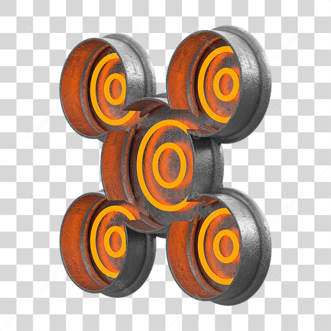 Kit Painel de Metal PNG Transparente