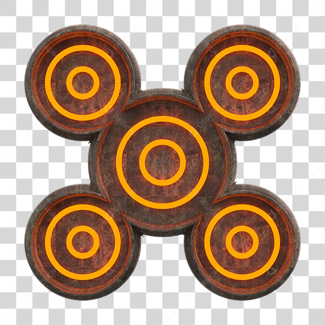 Kit Painel de Metal PNG Transparente